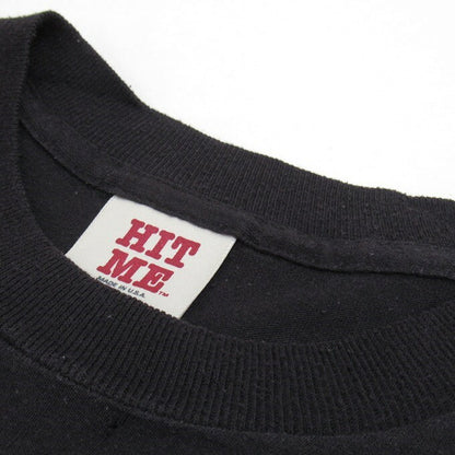 HARLEY-DAVIDSON 80s "HIT ME" Print T-Shirt Black Size XL