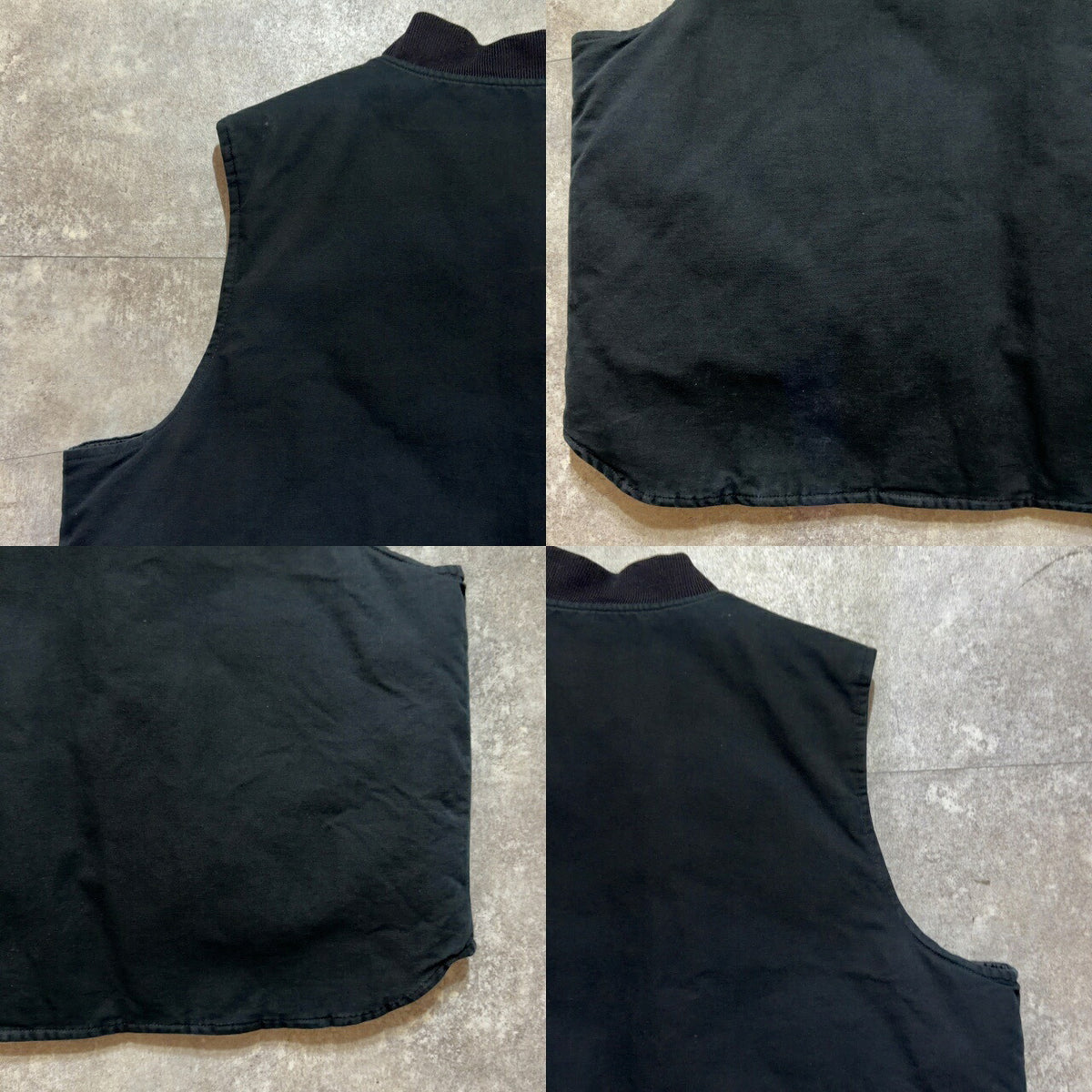 Carhartt 00s Black Duck Quilted Work Vest Size XXL