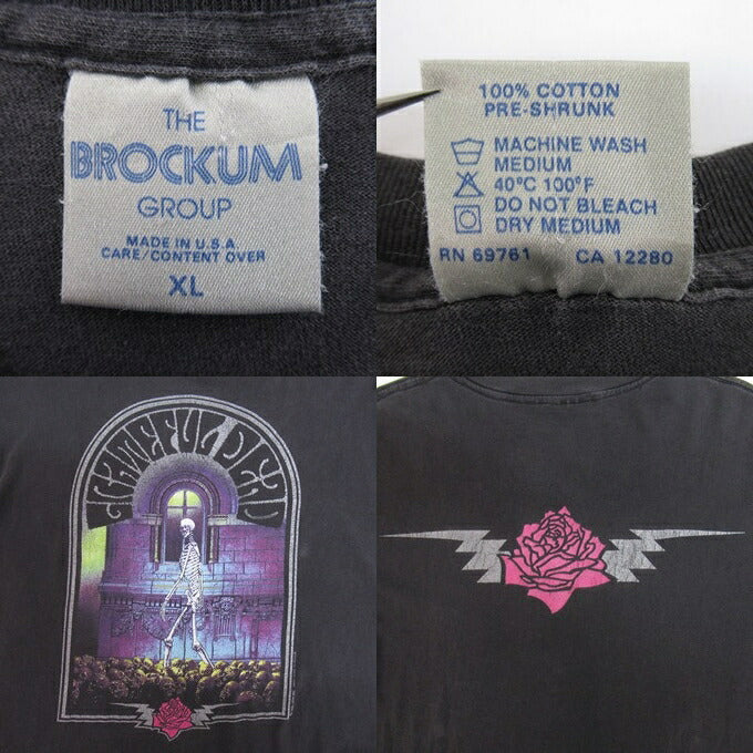 Grateful Dead 90s GDM Double Sided T-Shirt Black Size XL