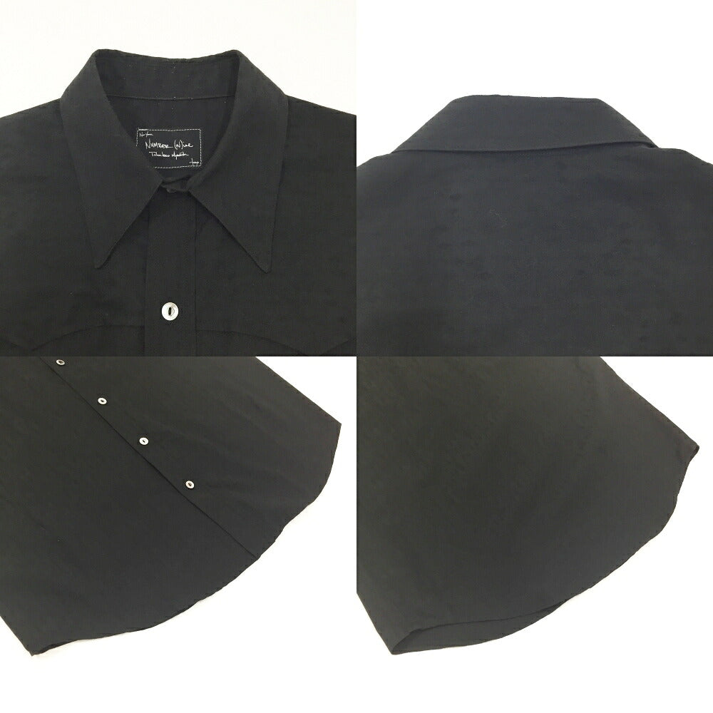 NUMBER (N)INE Sleeveless Shirt Black Size 4