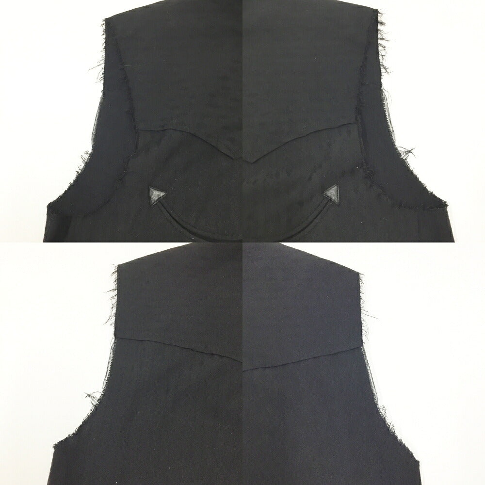 NUMBER (N)INE Sleeveless Shirt Black Size 4