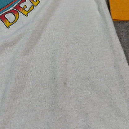 Grateful Dead 80s Vintage Mouse Kelley Raglan White Size S
