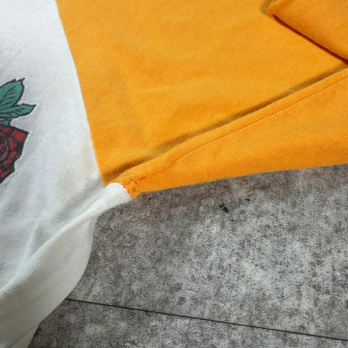 Grateful Dead 80s Vintage Mouse Kelley Raglan White Size S