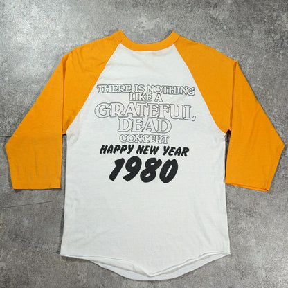 Grateful Dead 80s Vintage Mouse Kelley Raglan White Size S