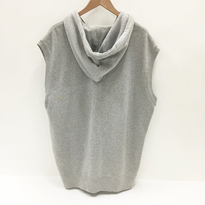 A BATHING APE Swarovski Zip Hoodie Vest Gray Size L