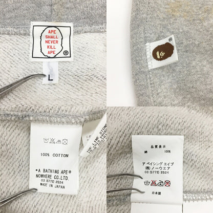 A BATHING APE Swarovski Zip Hoodie Vest Gray Size L