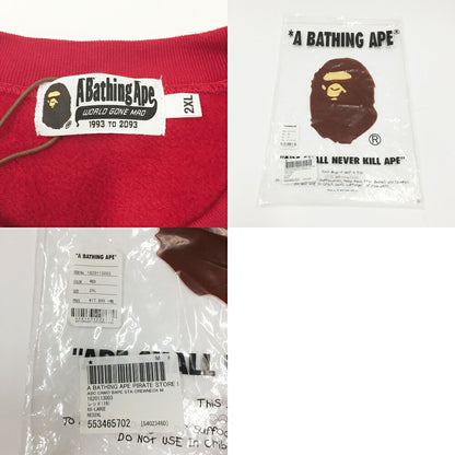 A BATHING APE BAPE STA Print Sweatshirt Red Size 2XL