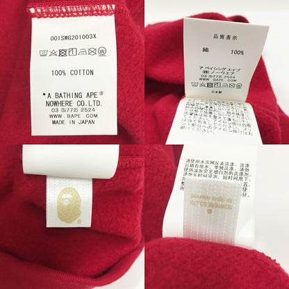 A BATHING APE BAPE STA Print Sweatshirt Red Size 2XL
