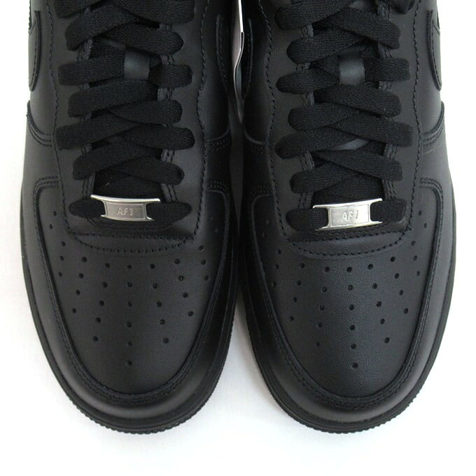 NIKE AIR FORCE 1 '07 Black Sneakers Size 27cm