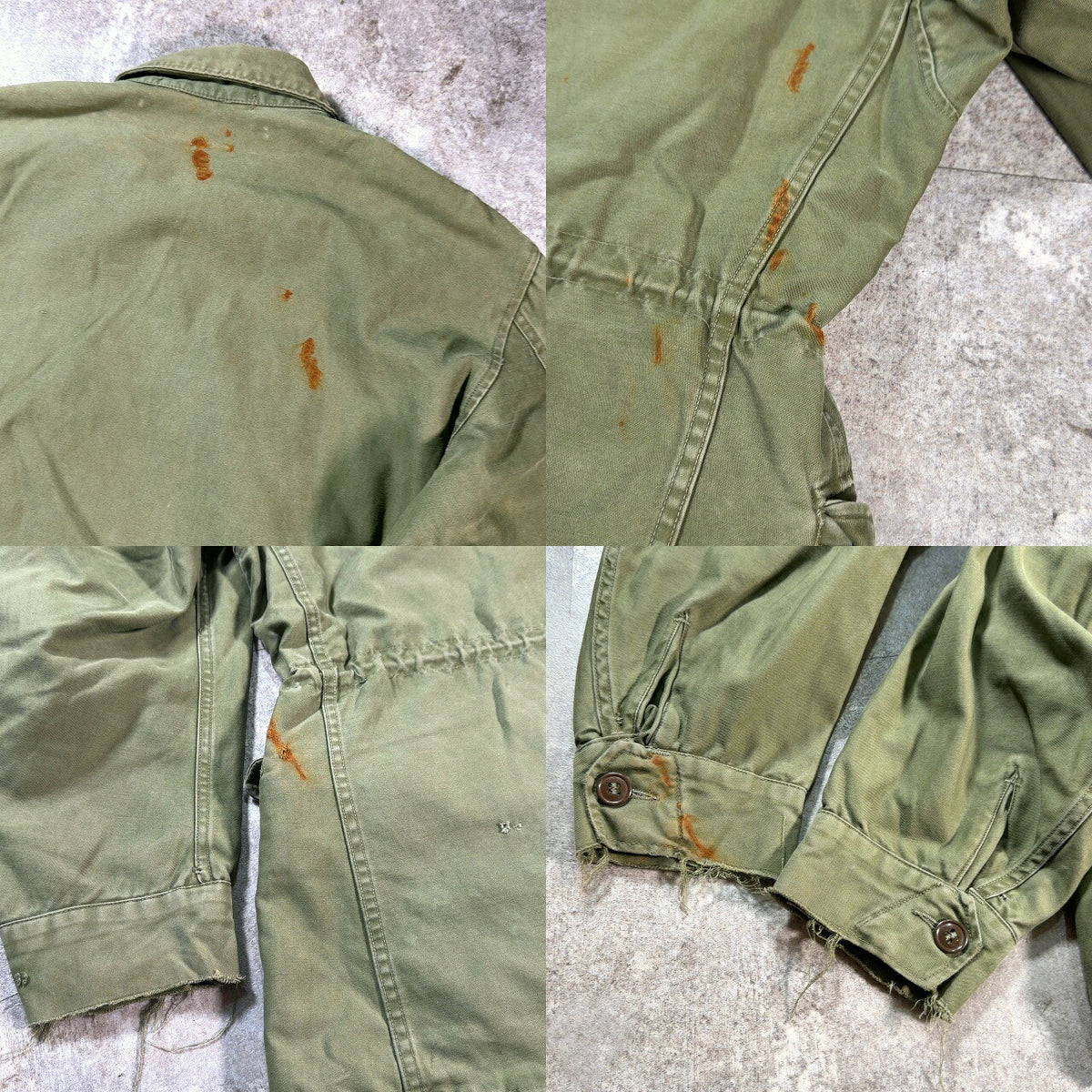 U.S.ARMY 50s M-1951 Field Military Jacket Green Size REGU