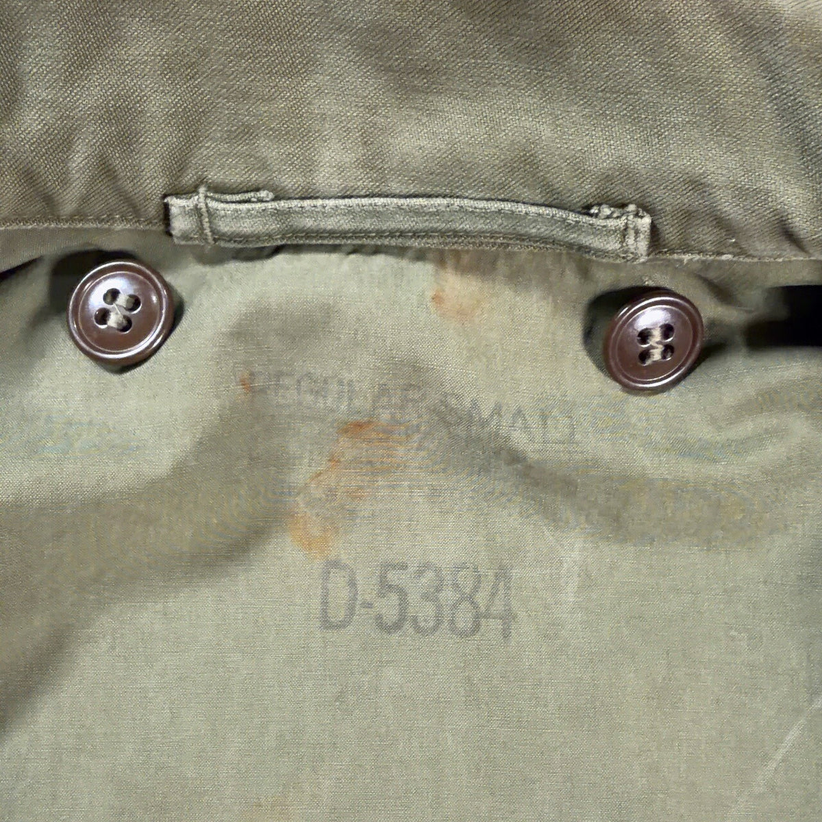 U.S.ARMY 50s M-1951 Field Military Jacket Green Size REGU
