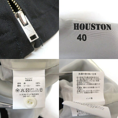 HOUSTON Hand Embroidered Vietnam Jacket Black Size 40