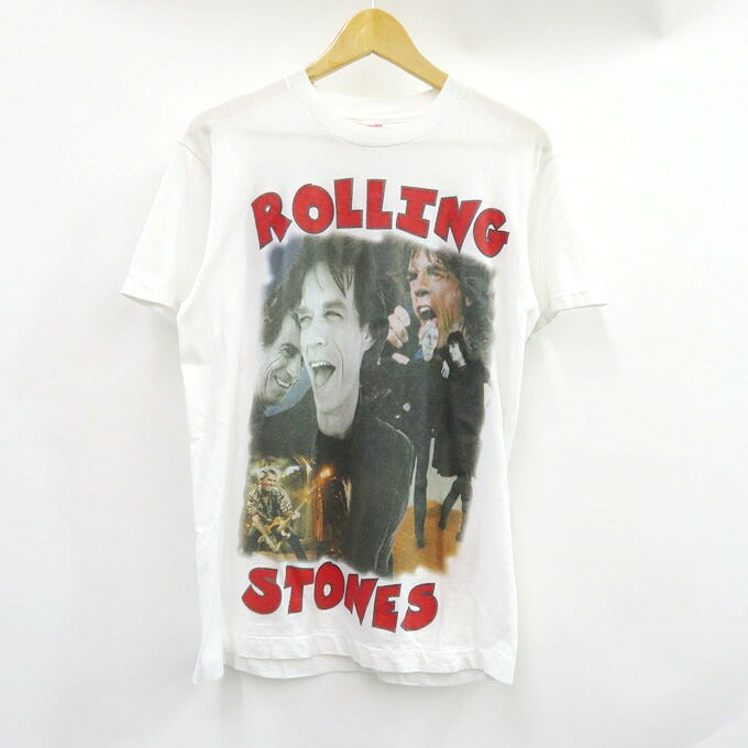 THE ROLLING STONES 90s Tour Band T-Shirt White Size M
