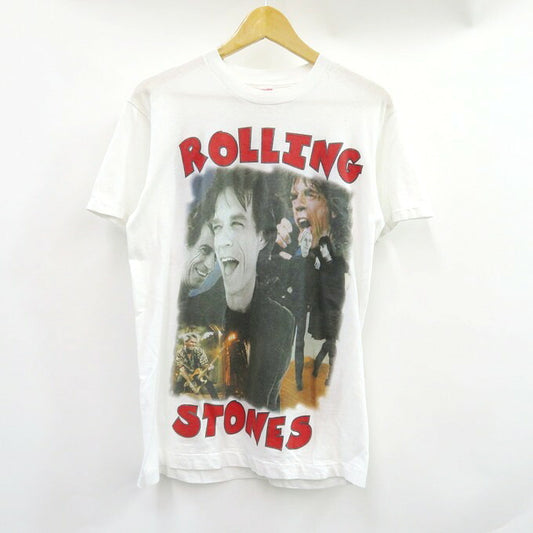 THE ROLLING STONES 90s Tour Band T-Shirt White Size M