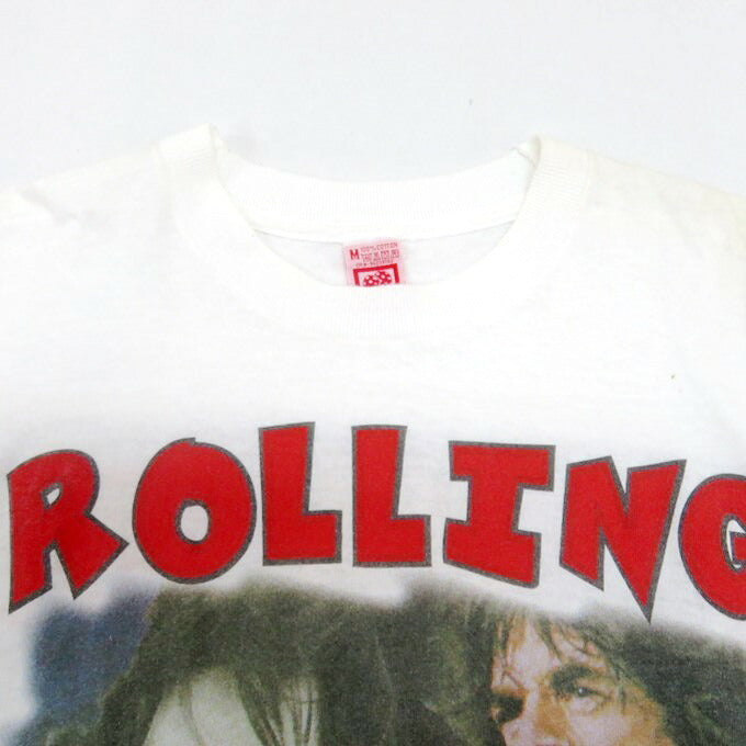 THE ROLLING STONES 90s Tour Band T-Shirt White Size M