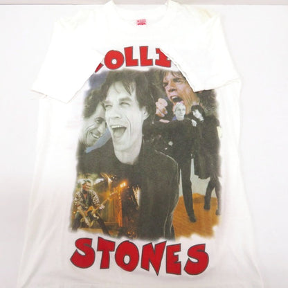 THE ROLLING STONES 90s Tour Band T-Shirt White Size M