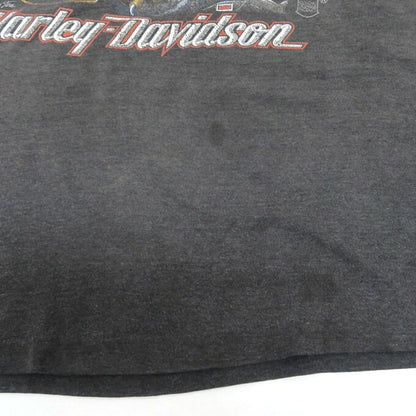 Harley Davidson 80s Eagle Print T-Shirt Charcoal Gray Size M