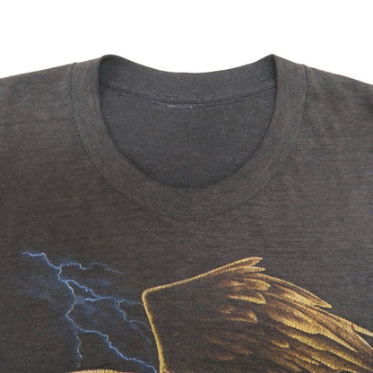 Harley Davidson 80s Eagle Print T-Shirt Charcoal Gray Size M
