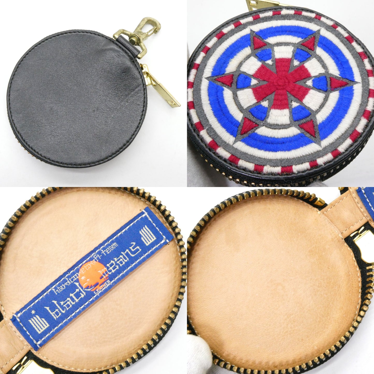 Blackmeans Leather Coin Case Black Size ONE SIZE