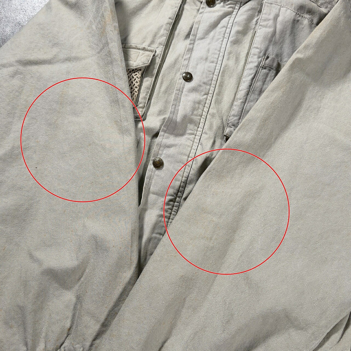 EDDIE BAUER 80s 90s Vintage Fishing Jacket Beige Size M