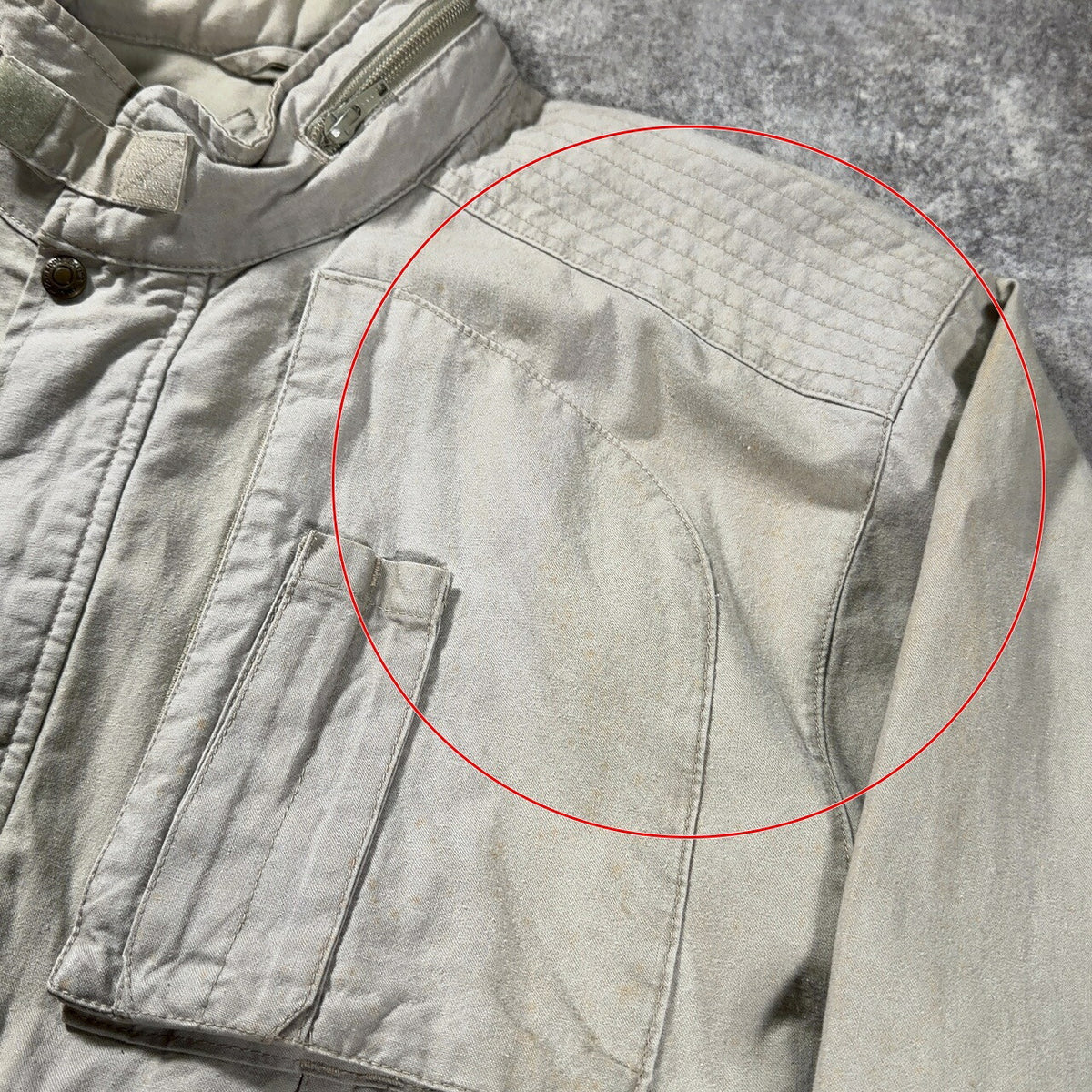 EDDIE BAUER 80s 90s Vintage Fishing Jacket Beige Size M