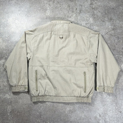 EDDIE BAUER 80s 90s Vintage Fishing Jacket Beige Size M