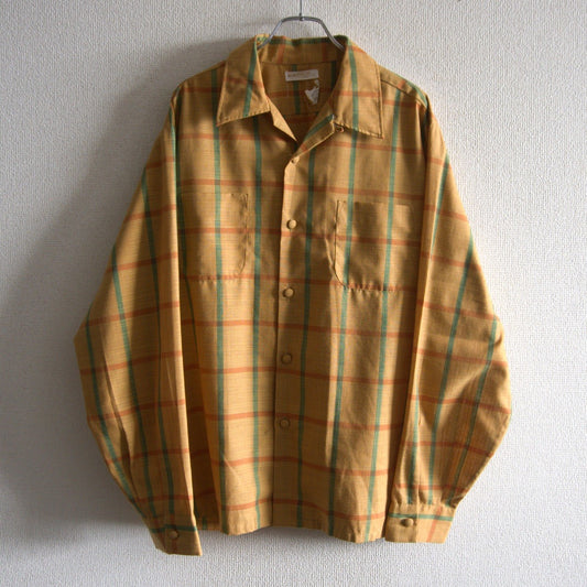 KORATRON 60S Plaid Camp Shirt Size L