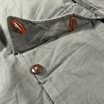 Mats Larsson 1940s Swedish Pilot Canvas Boa Coat