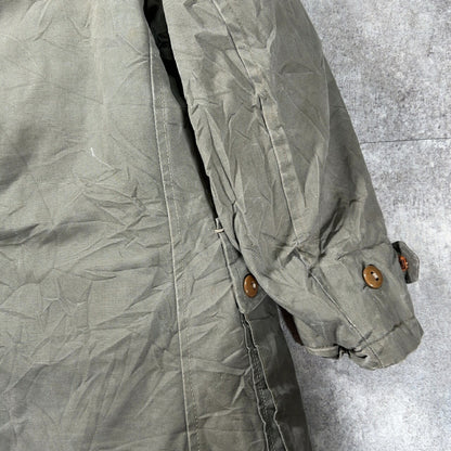 Mats Larsson 1940s Swedish Pilot Canvas Boa Coat