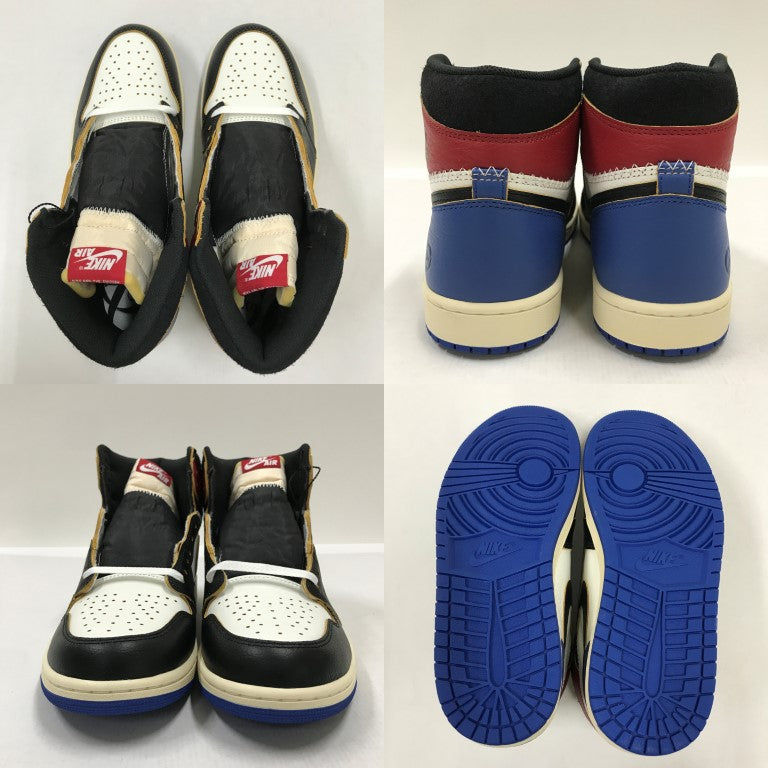 AIR JORDAN 1 High OG Union Fragment Sneakers Size 28