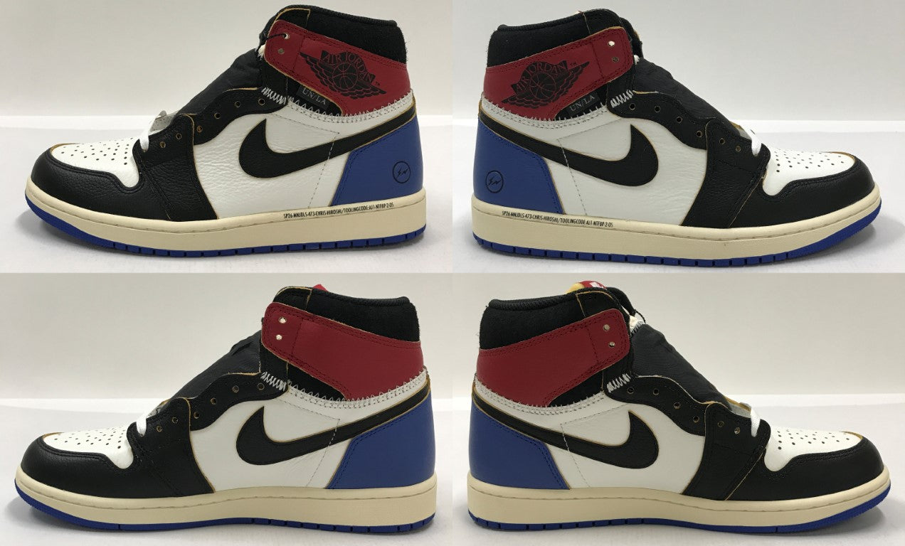 AIR JORDAN 1 High OG Union Fragment Sneakers Size 28
