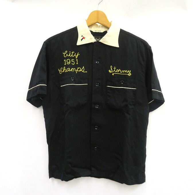 TOYO ENTERPRISE King Louie Bowling Shirt Black Size S