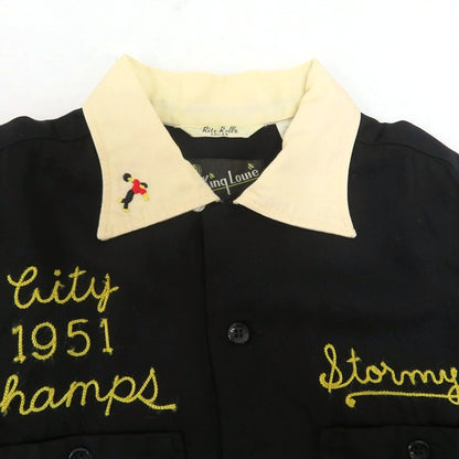 TOYO ENTERPRISE King Louie Bowling Shirt Black Size S