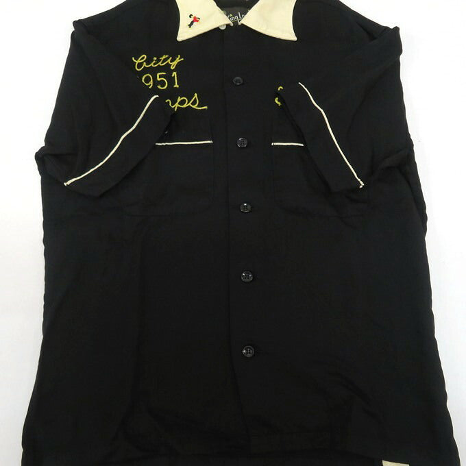 TOYO ENTERPRISE King Louie Bowling Shirt Black Size S