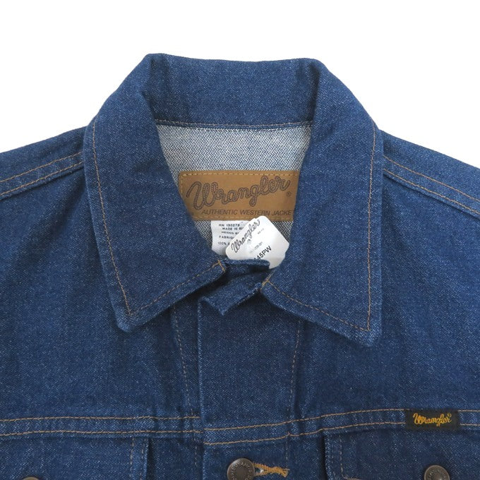 Wrangler Unlined Denim Jacket Indigo Size S