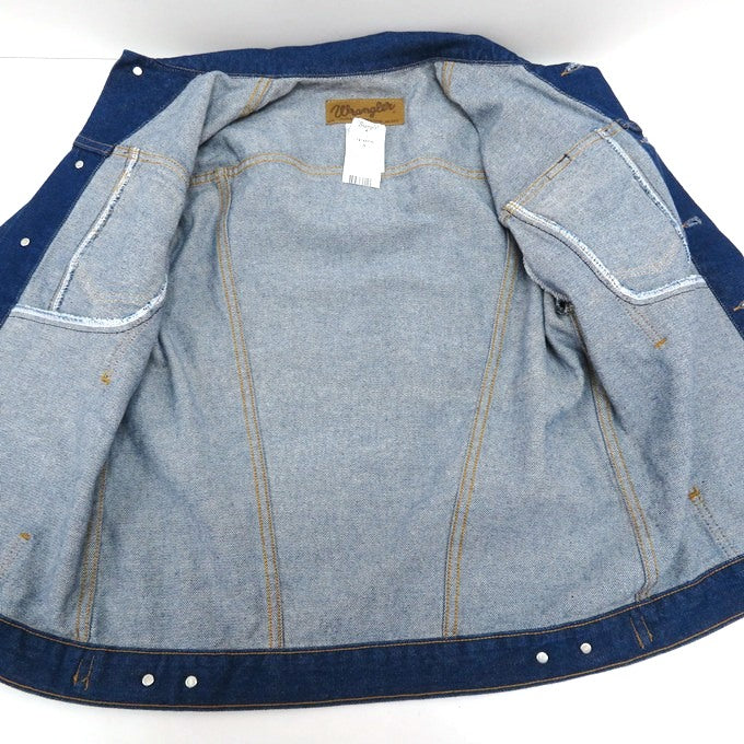 Wrangler Unlined Denim Jacket Indigo Size S