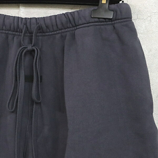 ESSENTIALS Logo-Print Cotton Shorts Navy Size M