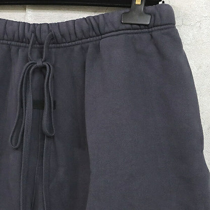 ESSENTIALS Logo-Print Cotton Shorts Navy Size M