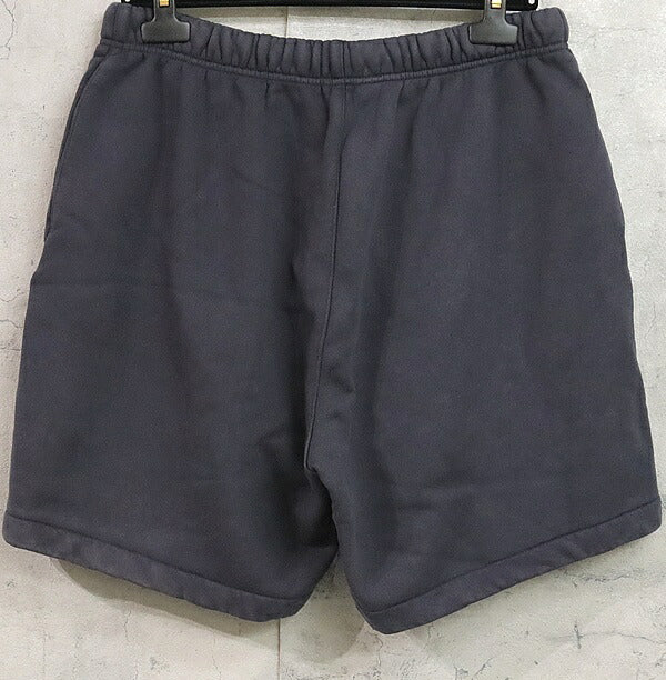 ESSENTIALS Logo-Print Cotton Shorts Navy Size M