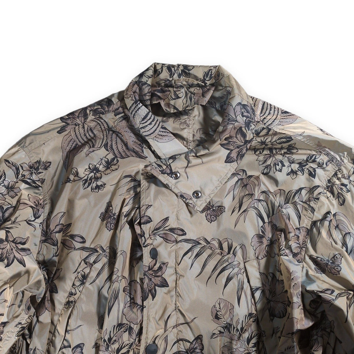 ETRO Botanical Print Nylon Mod Style Jacket Multi Coat Size 46