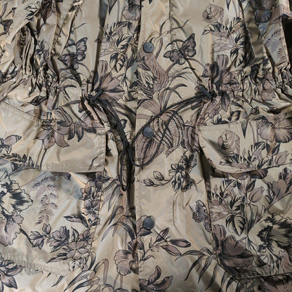 ETRO Botanical Print Nylon Mod Style Jacket Multi Coat Size 46