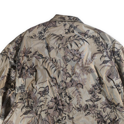 ETRO Botanical Print Nylon Mod Style Jacket Multi Coat Size 46