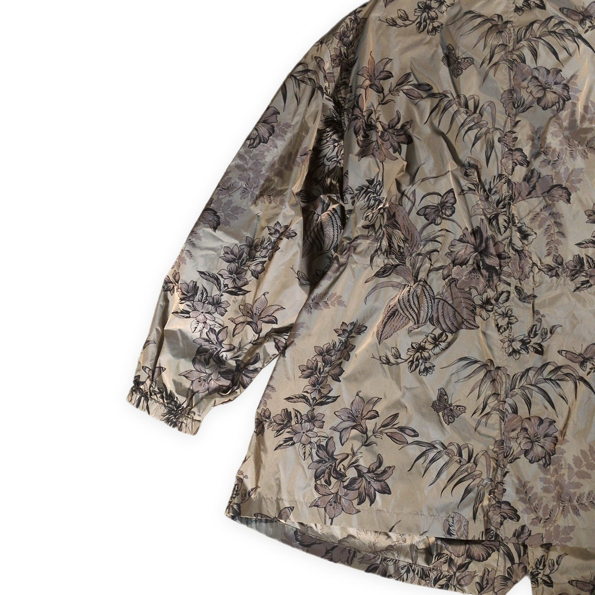 ETRO Botanical Print Nylon Mod Style Jacket Multi Coat Size 46