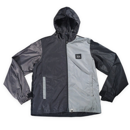 Bape A BATHING APE Grey Black Nylon Jacket Ape Camo Size L