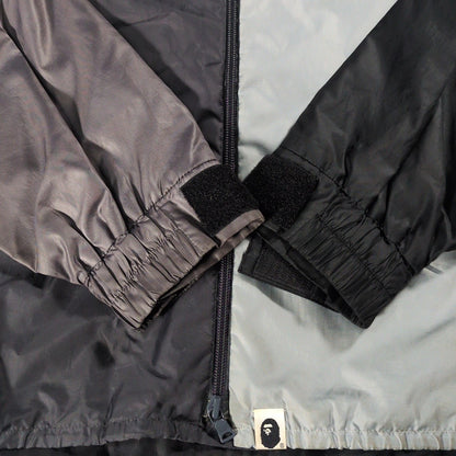 Bape A BATHING APE Grey Black Nylon Jacket Ape Camo Size L