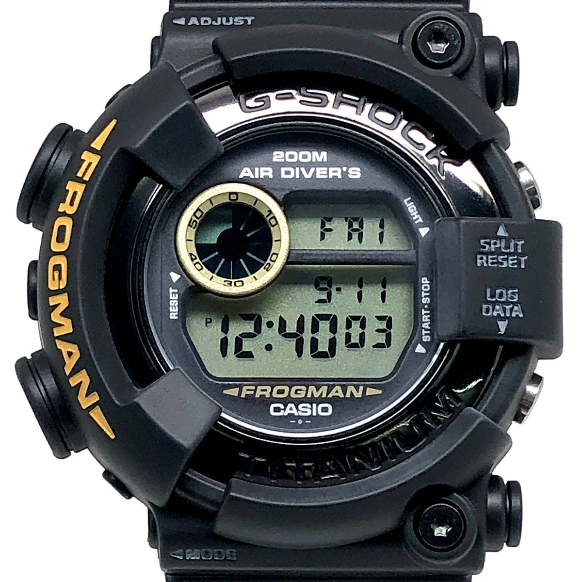Casio G-SHOCK DW-8200BM-1T Frogman Men In Black 2 Watch