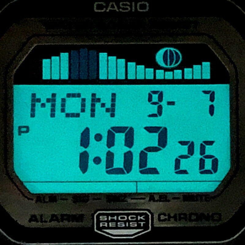 Casio G-SHOCK GLX-5600-1 G-LIDE Tide Moon Data Watch 2008
