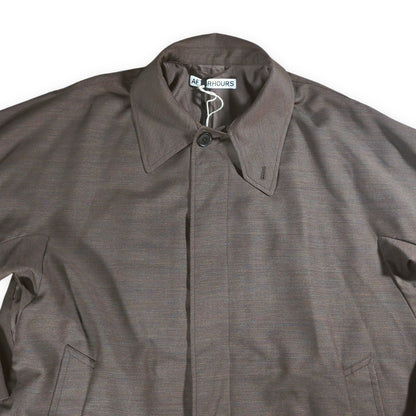 AFTERHOURS Classic Minimal Balmacaan Coat Brown Size 3