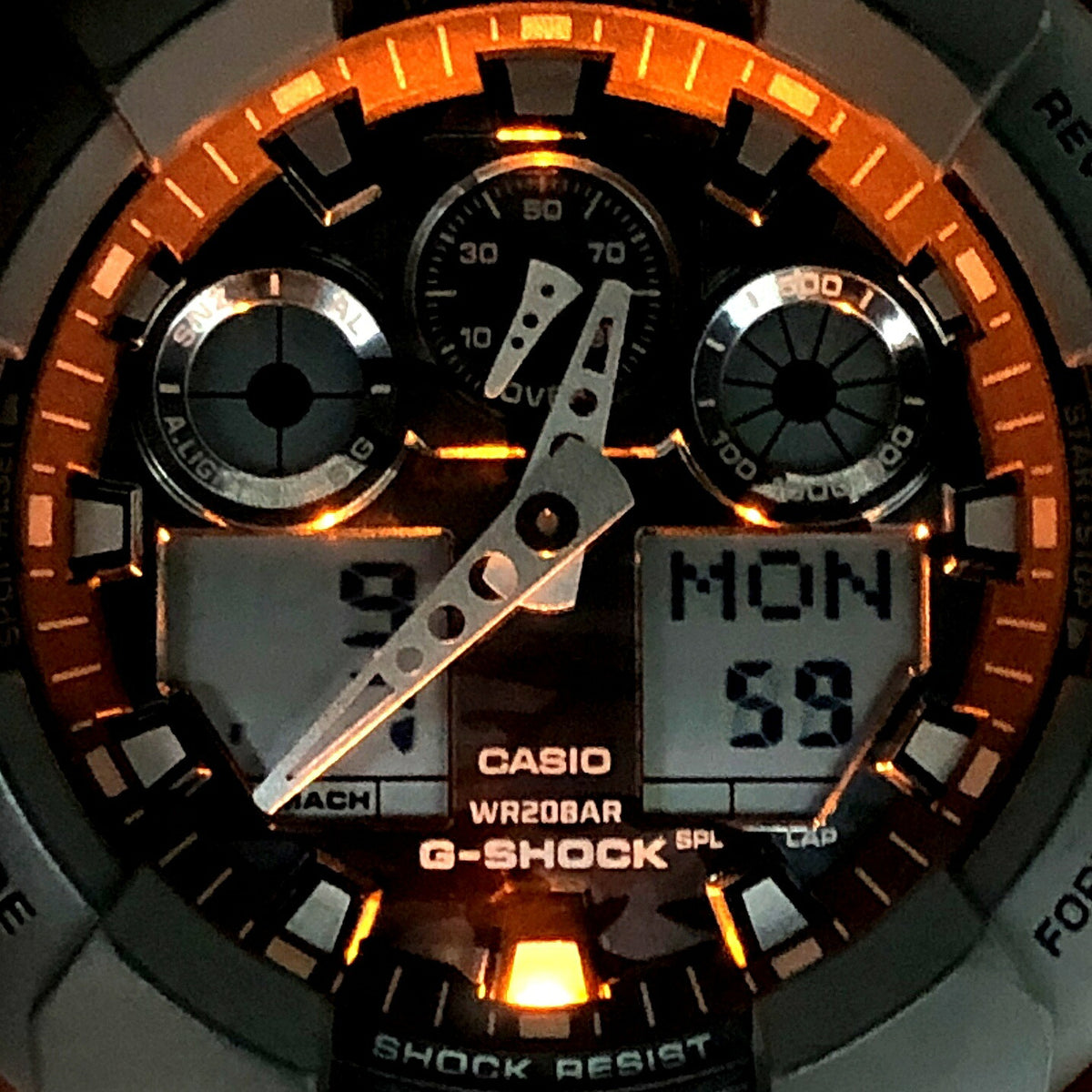 Casio G-SHOCK GA-100CF-8A Camouflage Dial Big Case Watch