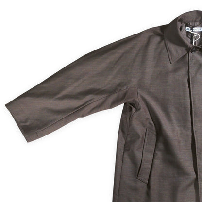 AFTERHOURS Classic Minimal Balmacaan Coat Brown Size 3
